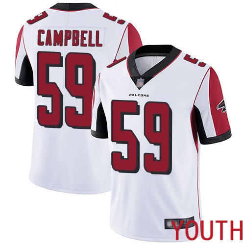 Atlanta Falcons Limited White Youth De Vondre Campbell Road Jersey NFL Football 59 Vapor Untouchable